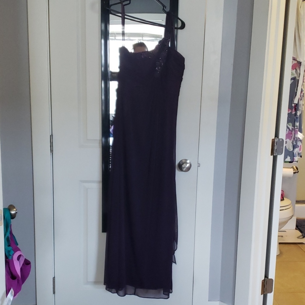 Dark Purple Evening Gown